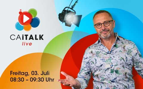 Mobiler Teaser für CA iTalk live mit Jens Ropers zum Thema Controlling Excellence im Mittelstand