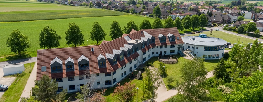 Luftaufnahme des Standorts der Diakonie Himmelsthür
